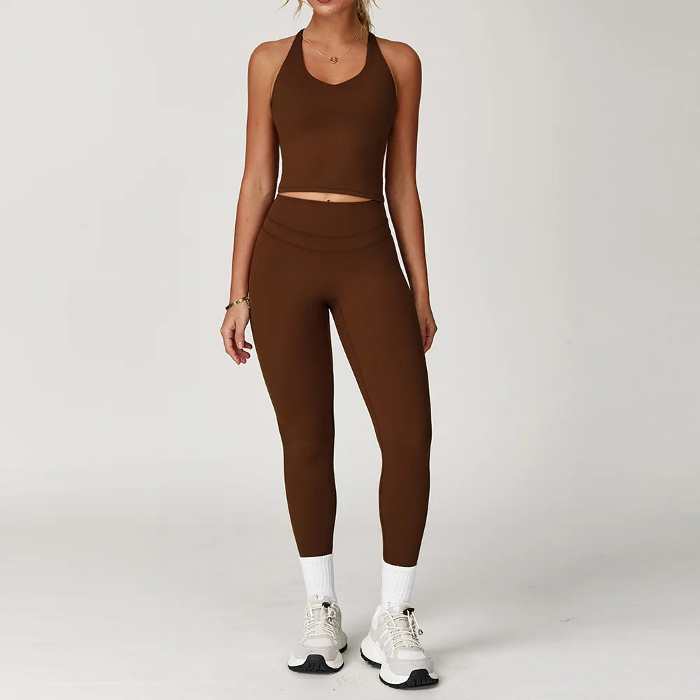 2-Piece Women's Yoga Set – Sports Bra & Leggings