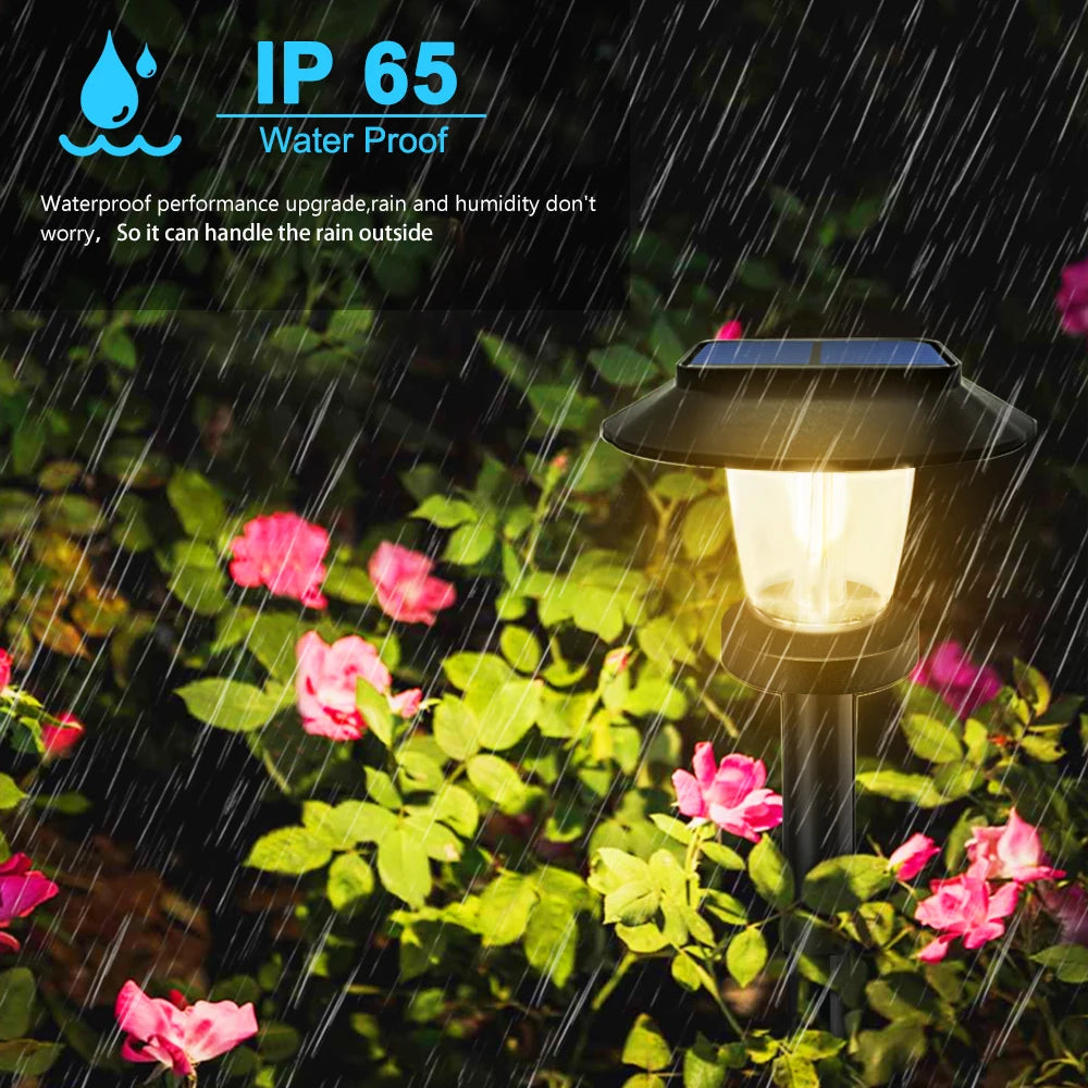 Solar Pathway Lights IP65 Waterproof Garden Path Lamp