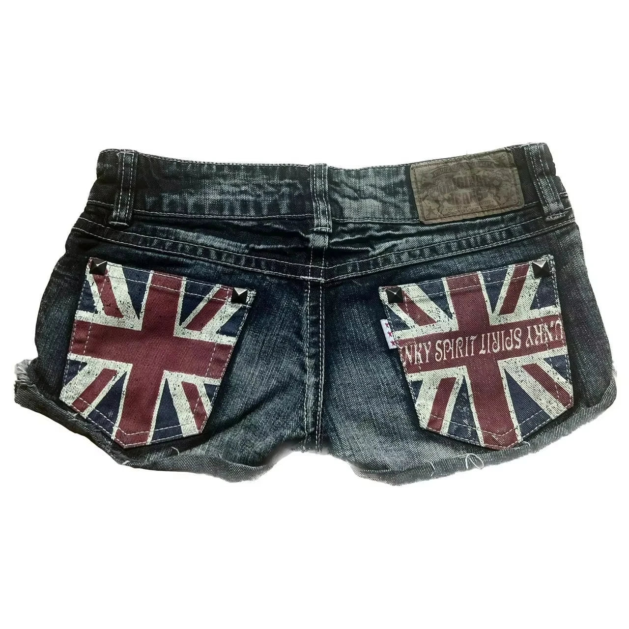Gothic Embroidery Denim Shorts Mens Jean Shorts