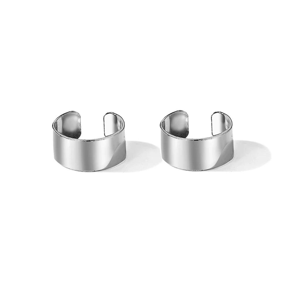Punk Geometric Ear Cuff Non-Piercing Clip Earrings Women