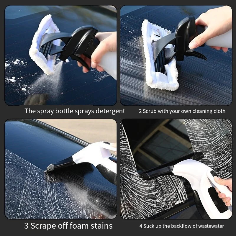 Electric Cordless Window Cleaner Machine White Cordless Rechargeable