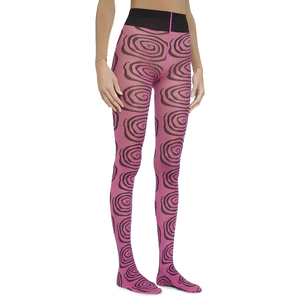 Tie Dye Patterned Pantyhose Hollow Mesh Tights Grunge