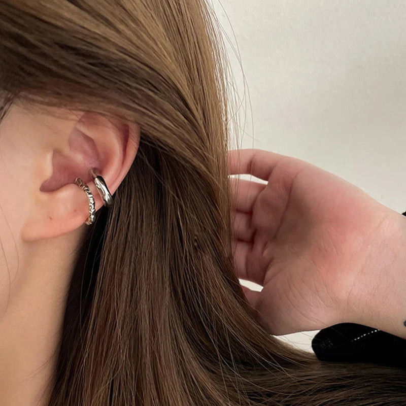 Punk Geometric Ear Cuff Non-Piercing Clip Earrings Women