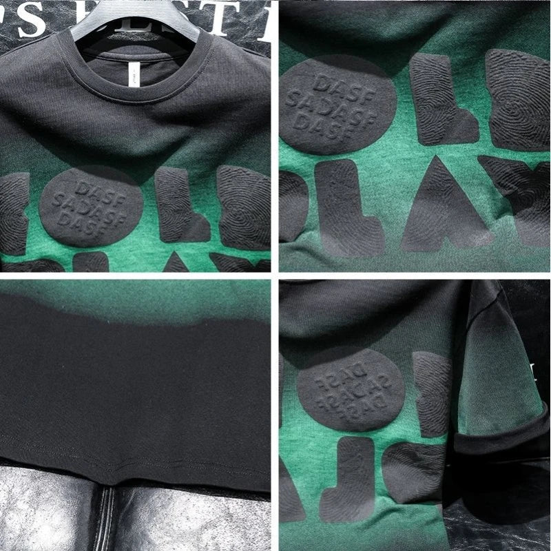 Green and black t-shirt with 'DASPI' branding on a hanger.