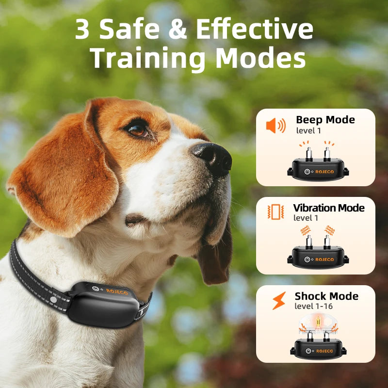 IPX7 Rechargeable Dog Training Shock Collar Remote