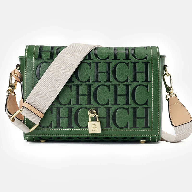 Classic Women's Letter Print Crossbody Bag | Elegant
