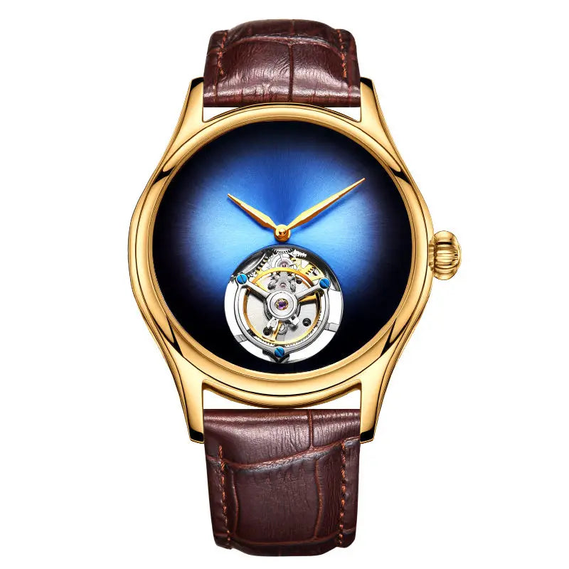Tourbillon Mechanical Sapphire Skeleton Watch High-Quality