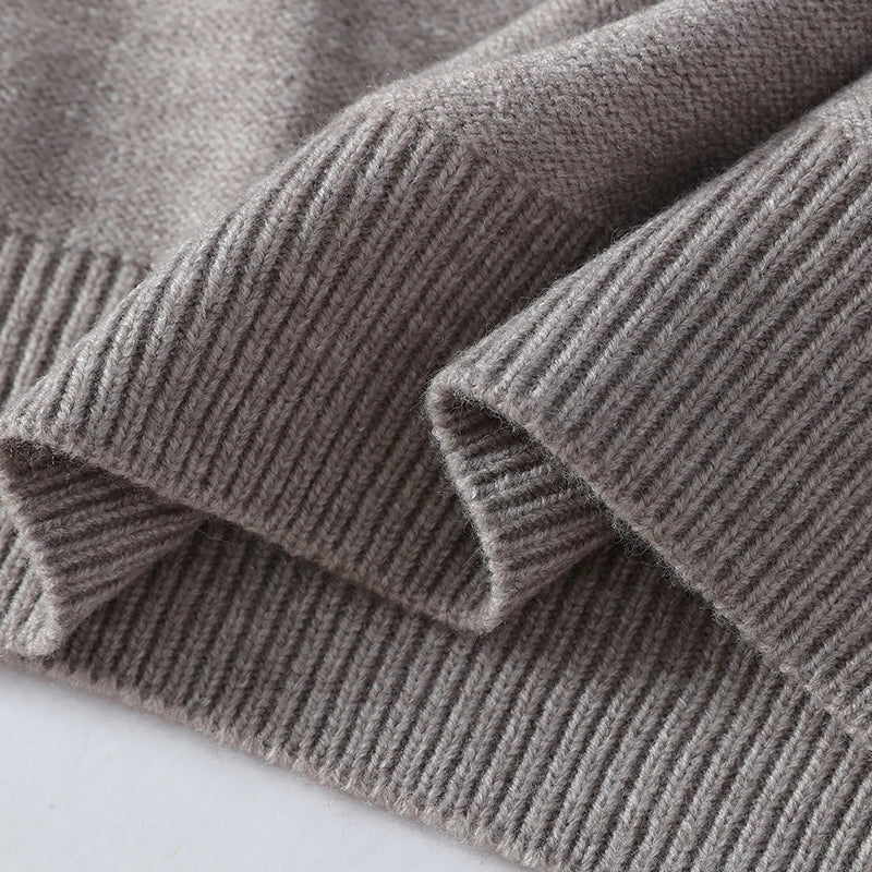 Patchwork Fringe Knit Pullover | Round Neck Sweater