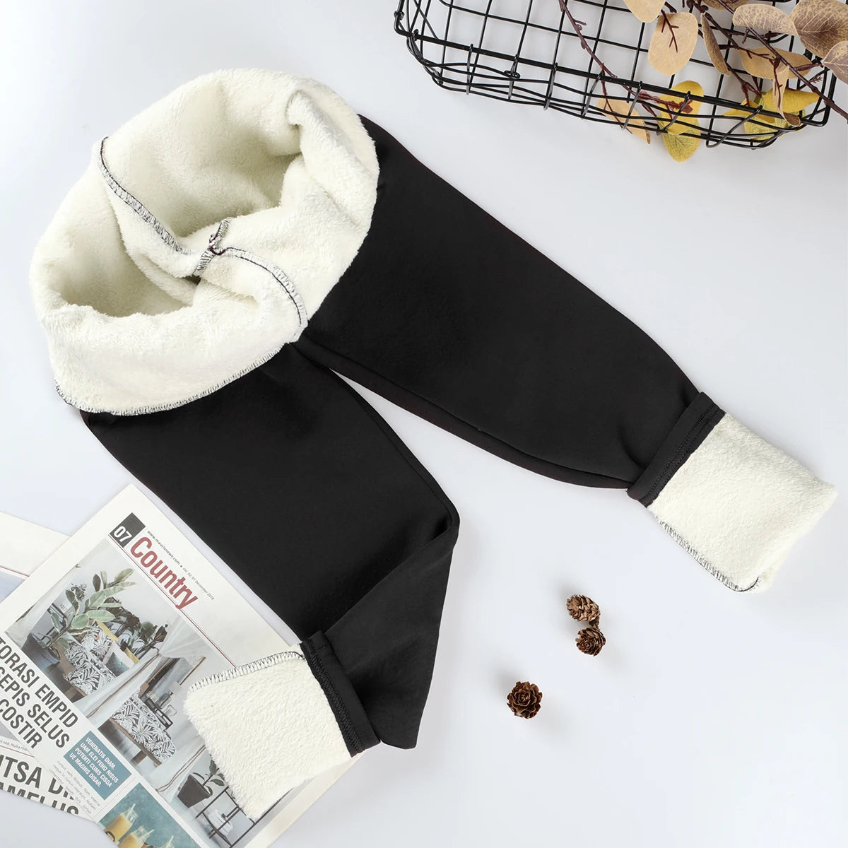 Women Velvet High Waist Thick Warm Winter Casual Leggings