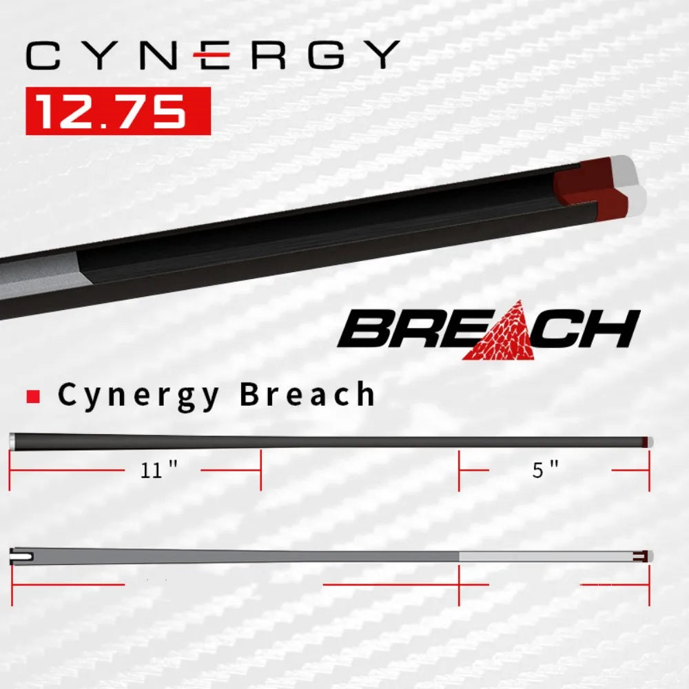 Cuetec Carbon Cynergy Ghost  Jump 13.9mm /Breach Break Pool Cue Stick12.75mm