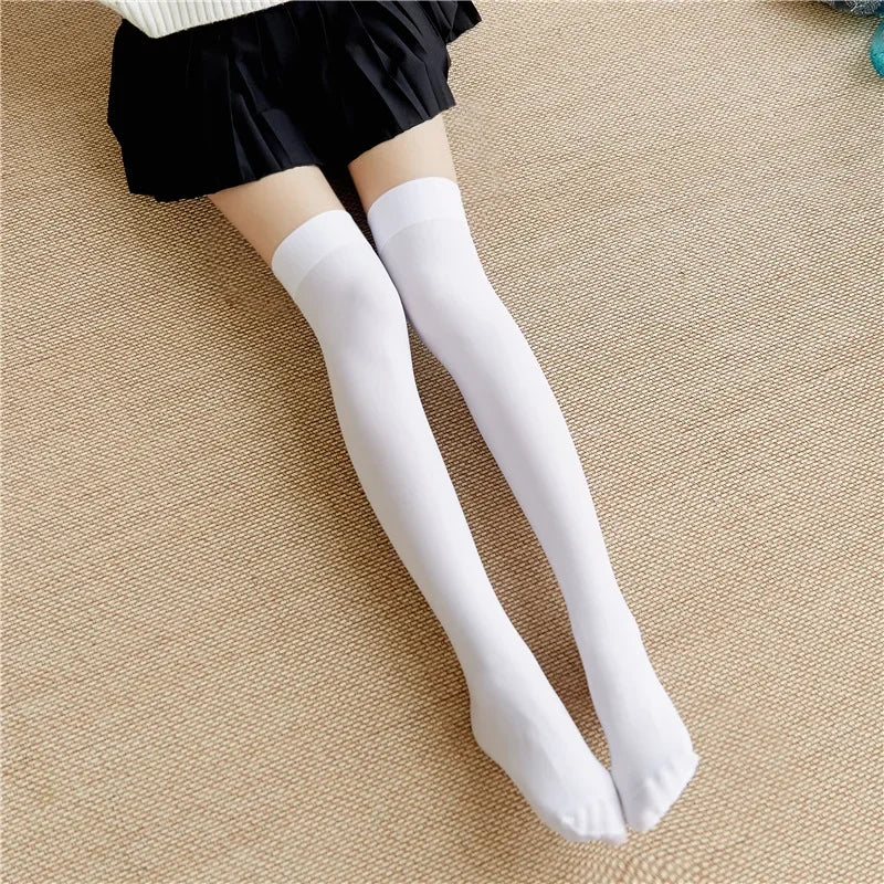 Ultrathin Silk Nylon Stockings – Over Knee Thigh High Casual