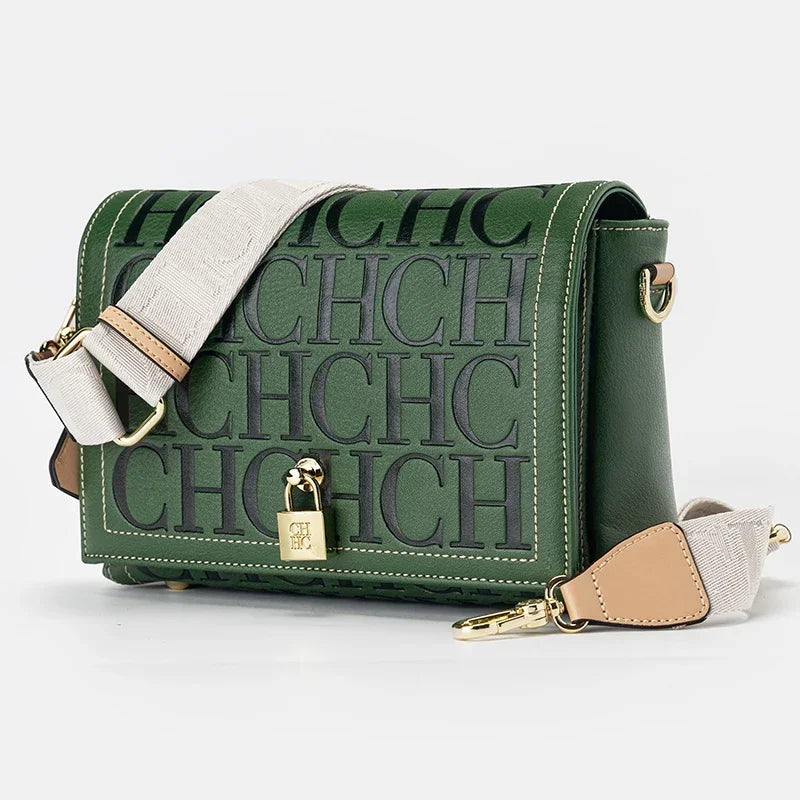 Classic Women's Letter Print Crossbody Bag | Elegant