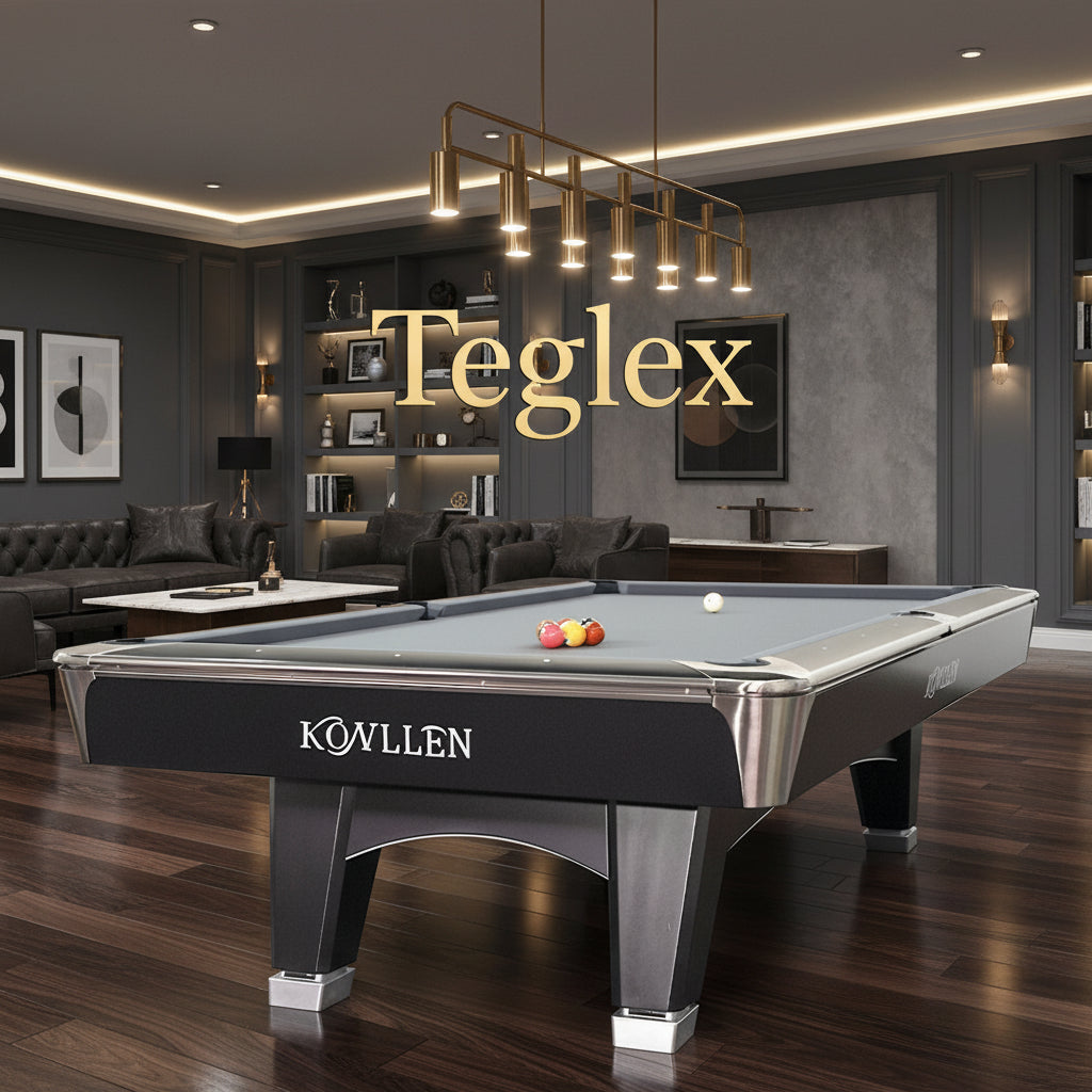 Konllen Billiard Pool Table Solid Wood Slate 9ft billiard table Professional Tournament