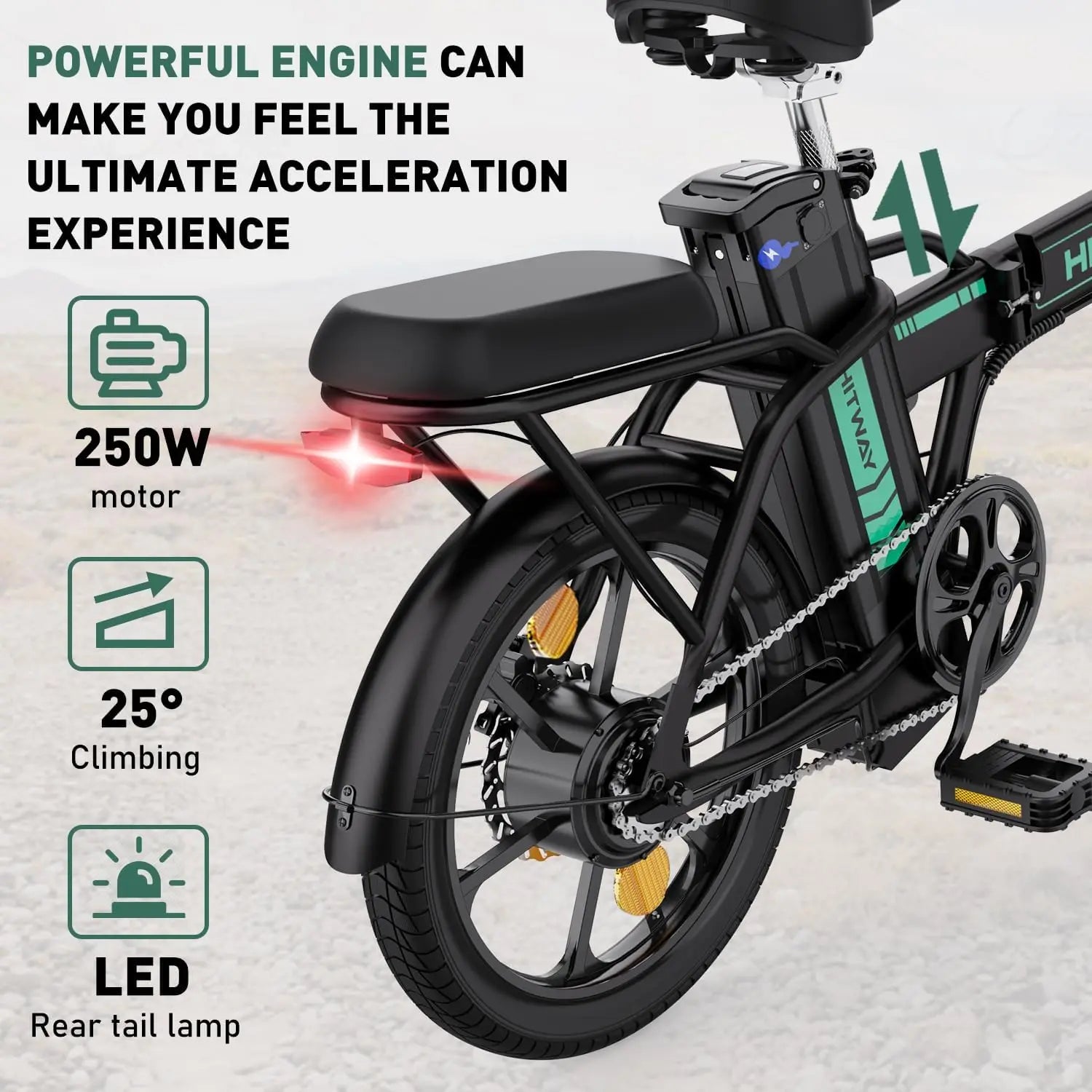 Foldable Electric Bike 36V 10.4Ah For The City Ride - Teglex