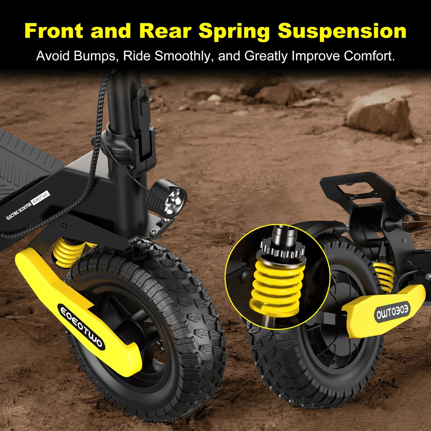 EOEOTWO 1200W Off-Road Electric Scooter 48V