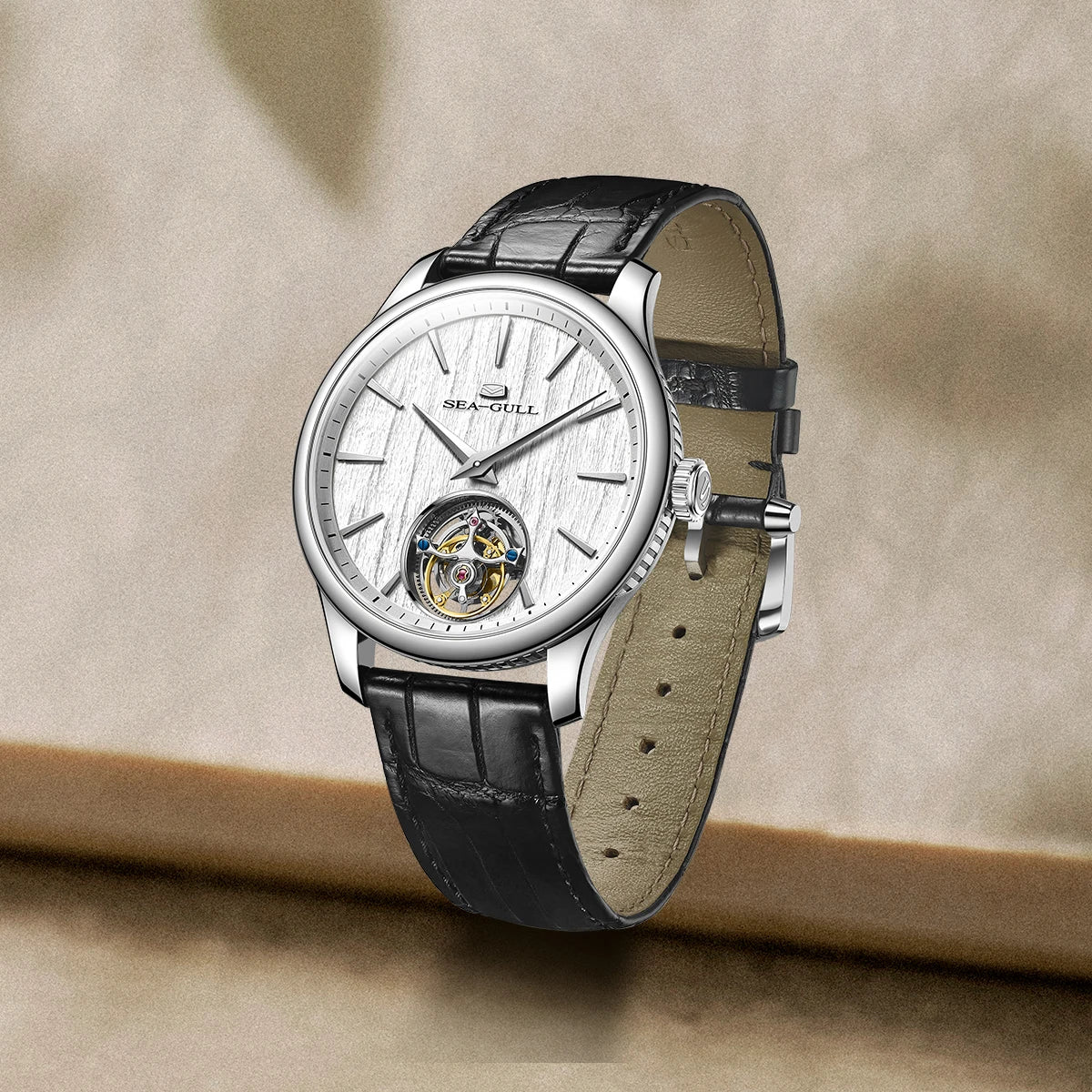 Seagull 70th Anniversary Edition Luxury Ultra Thin Tourbillon Men Automatic Mechanical Watch Free-Sprung Movement Top Clock 8850