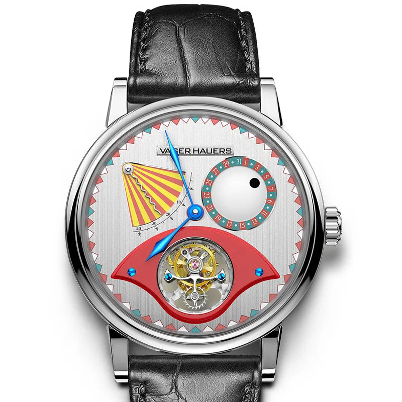 Red Clown Watch Men's Mechanical Watch Tourbillon Waterproof Watch