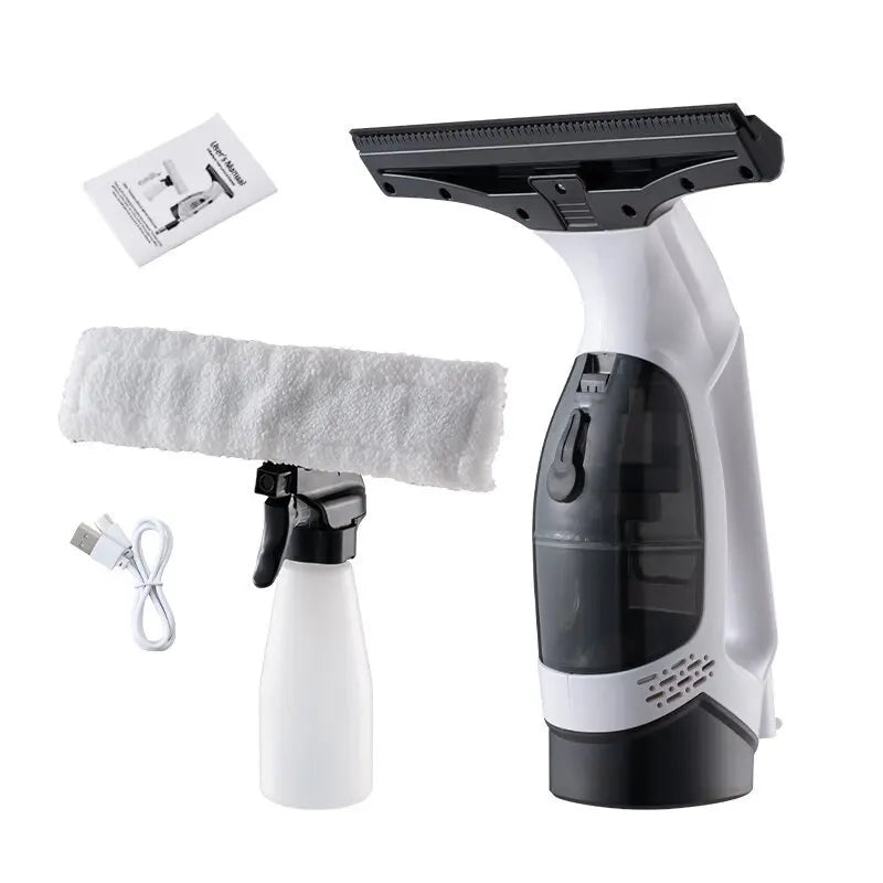 Electric Cordless Window Cleaner Machine White Cordless Rechargeable