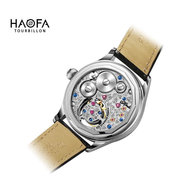 Haofa GMT Flying Tourbillon Men's Watch – Sapphire Crystal | Dual Time Zone Luxury