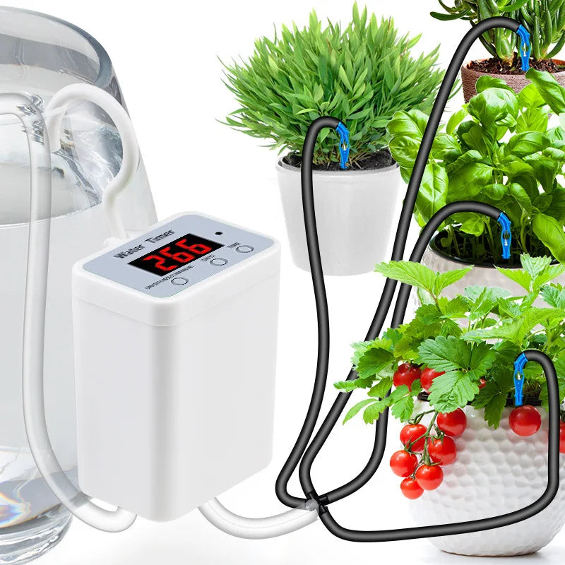 Automatic Plant Watering Pump Timer – Drip Irrigation Kit