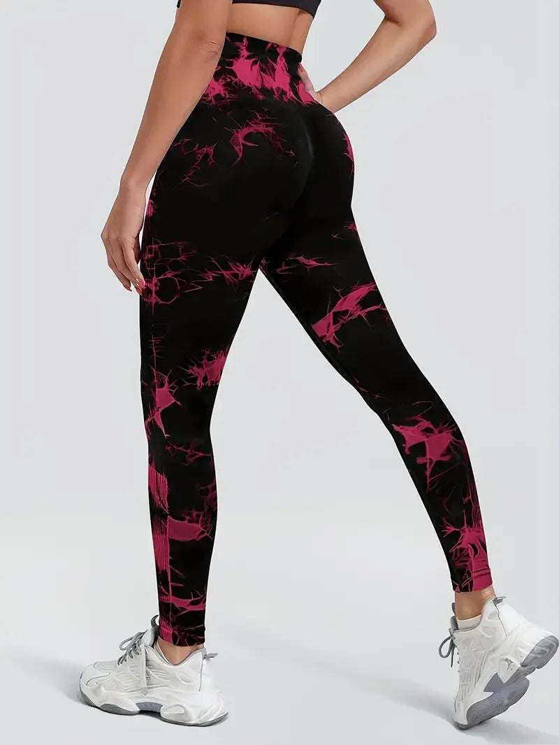 Women's Seamless Tie-Dye High Waist Yoga Leggings