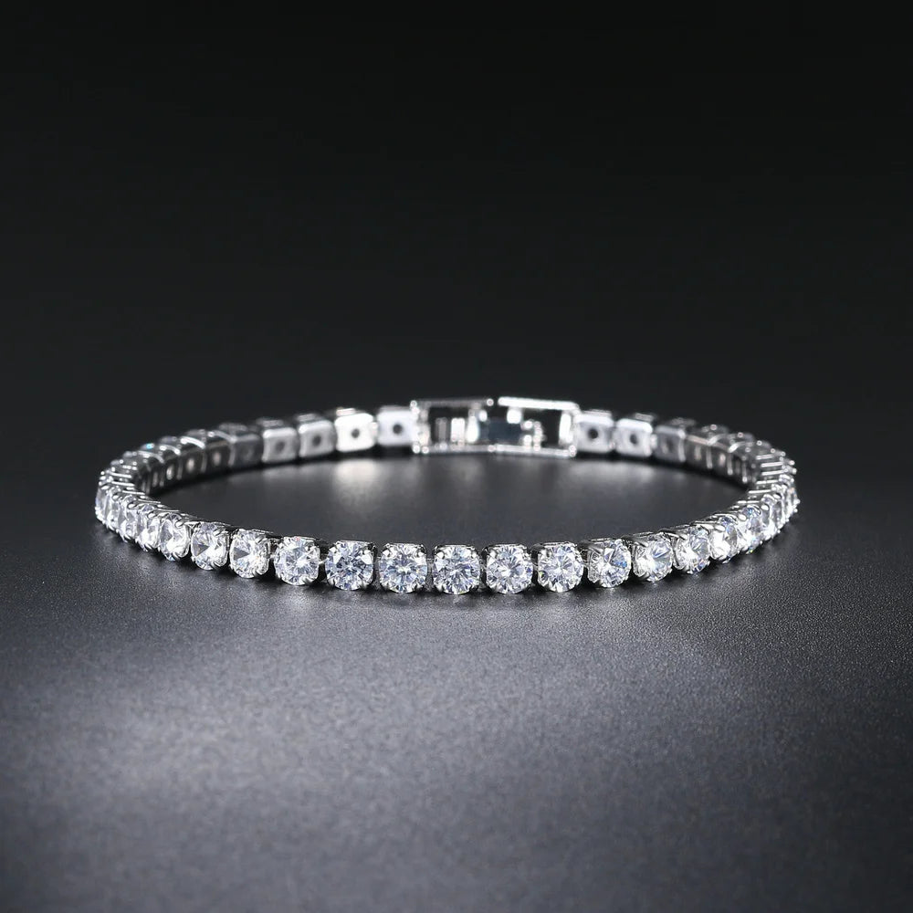 Zircon Tennis Bracelet 2.5-5mm Crystal Hand Chain