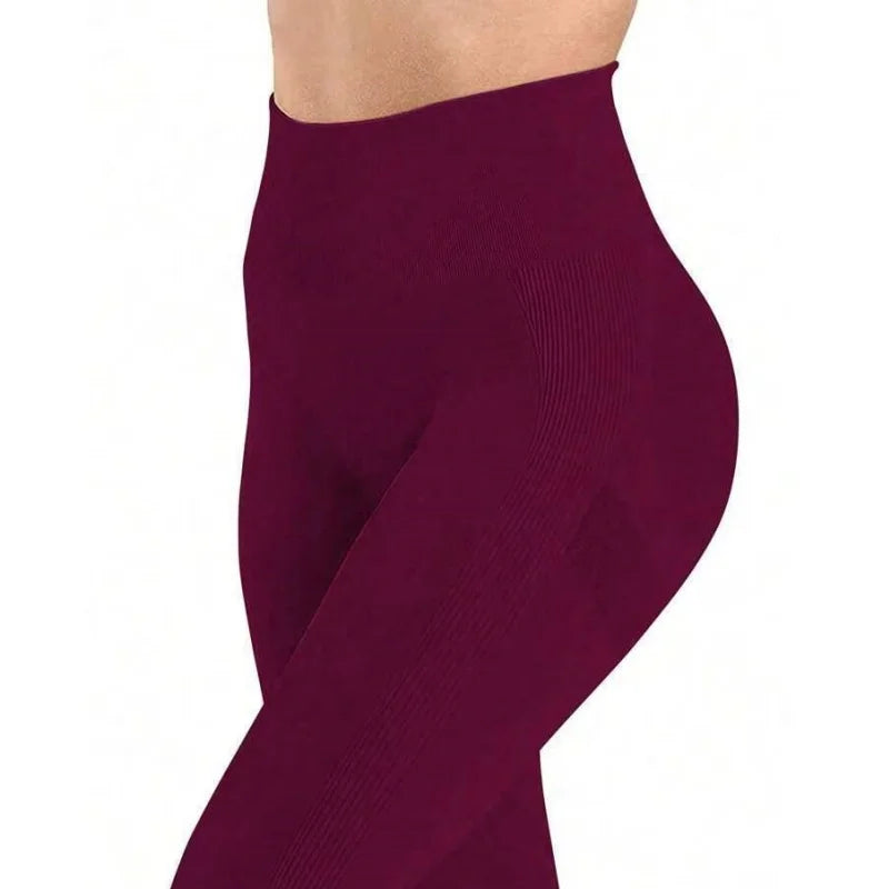 Women's High Waist Seamless Yoga Capri Pants Leggings