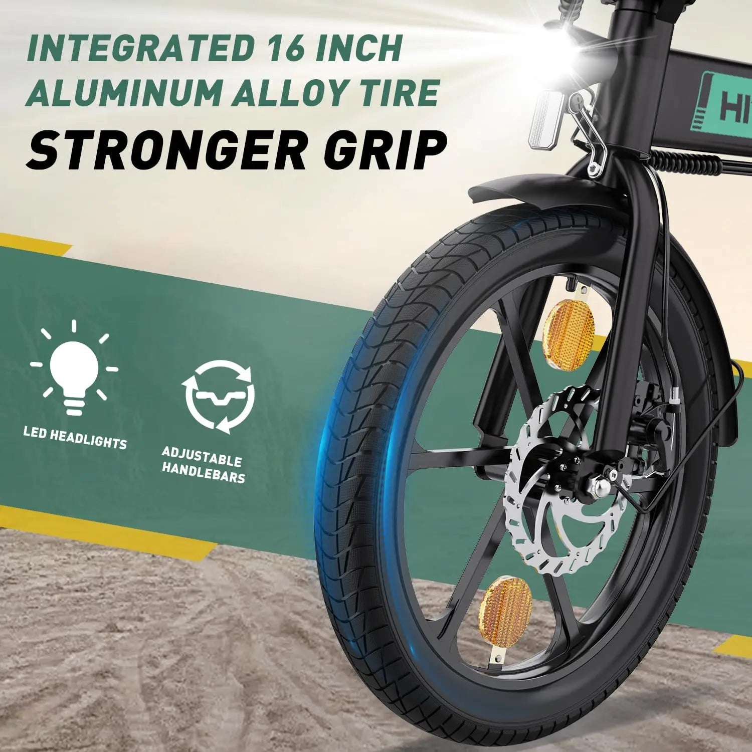 Foldable Electric Bike 36V 10.4Ah For The City Ride - Teglex