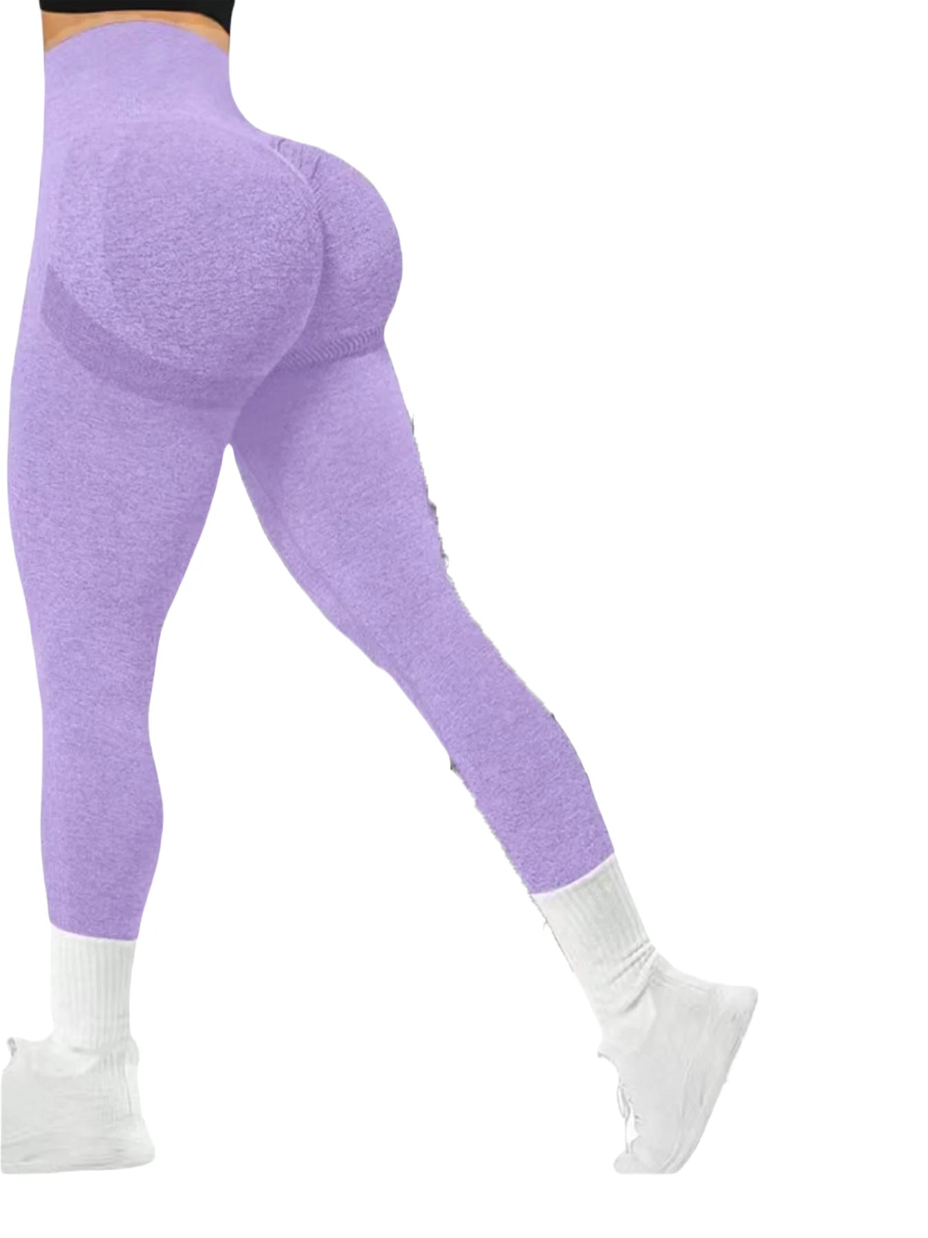 Women's High Waist Seamless Yoga Capri Pants Leggings