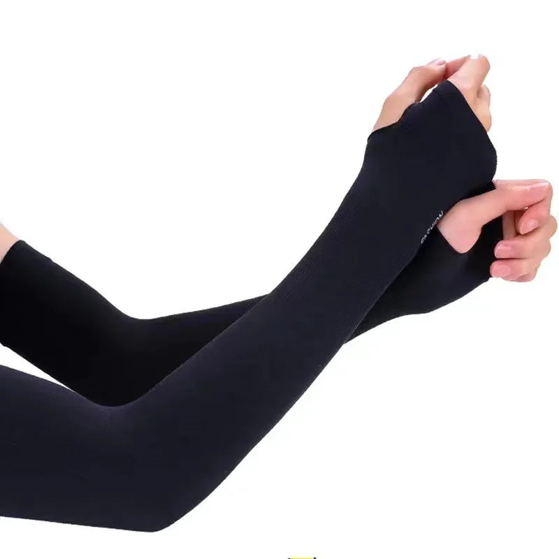 Ice Silk Arm Sleeves & Fishnet Fingerless Gloves – Punk