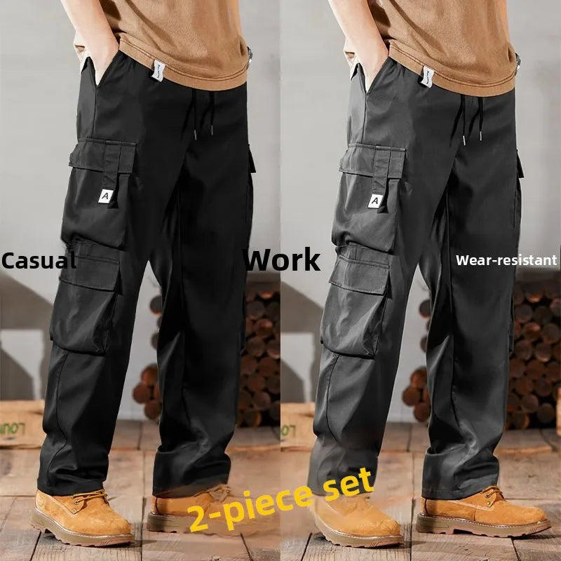 Men's Workwear Pants Loose Fit Wear-Resistant Durable Pants Casual