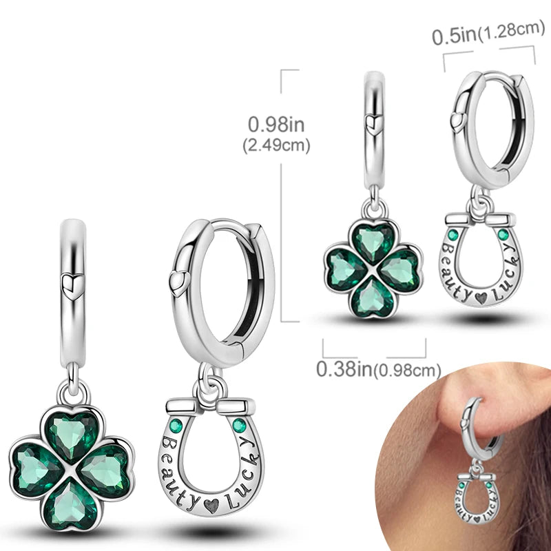 925 Silver Zirconia Hoop Earrings – Hypoallergenic
