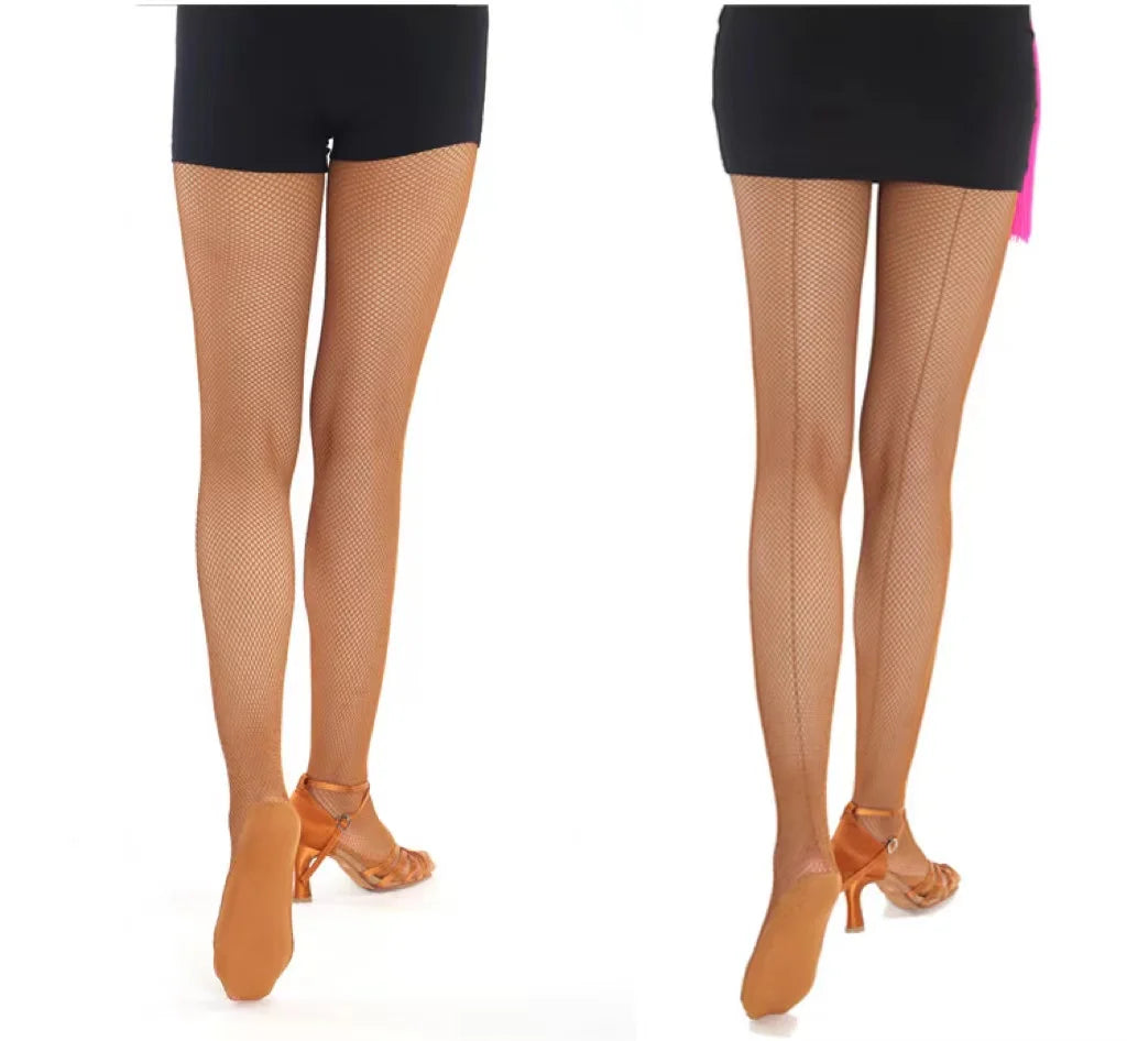 Pro Mesh Fishnet Dance Tights | Non-Slip Competition