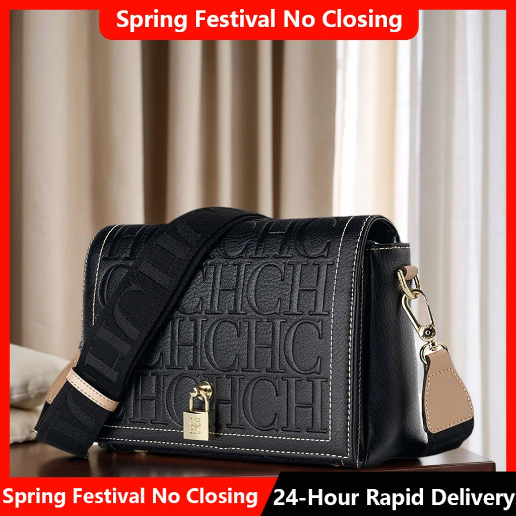 Classic Women's Letter Print Crossbody Bag | Elegant