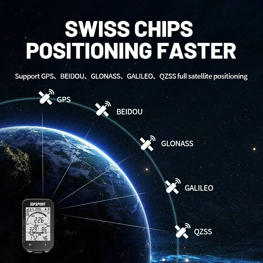 IGPSPORT BSC100S GPS Bike Computer Wireless Cycling Speedometer