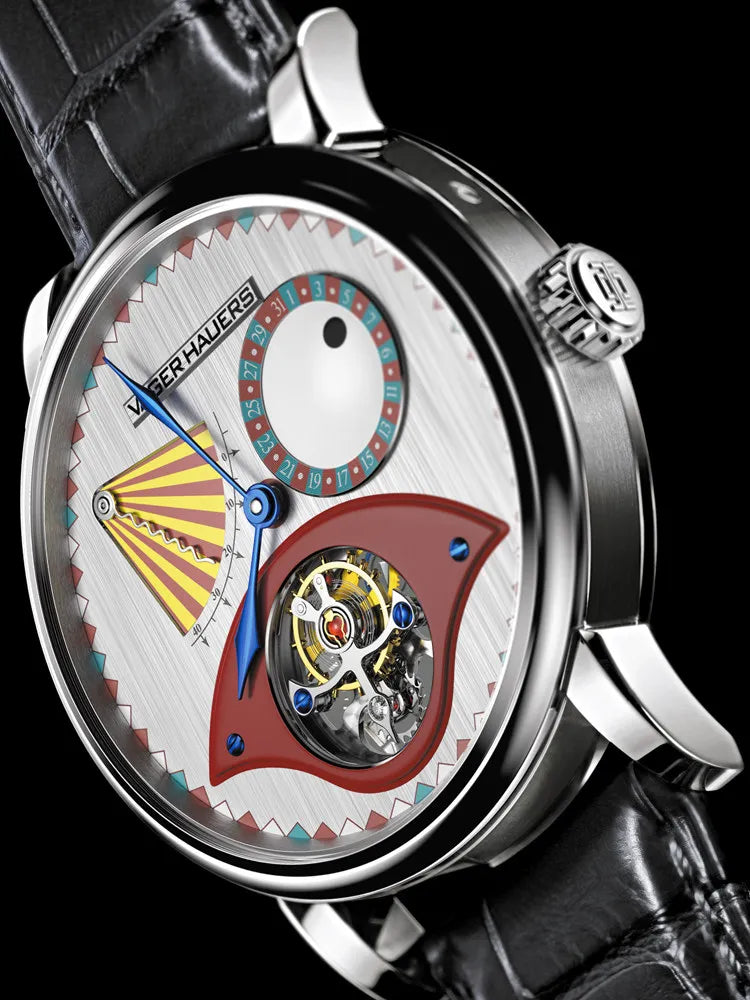 Red Clown Watch Men's Mechanical Watch Tourbillon Waterproof Watch