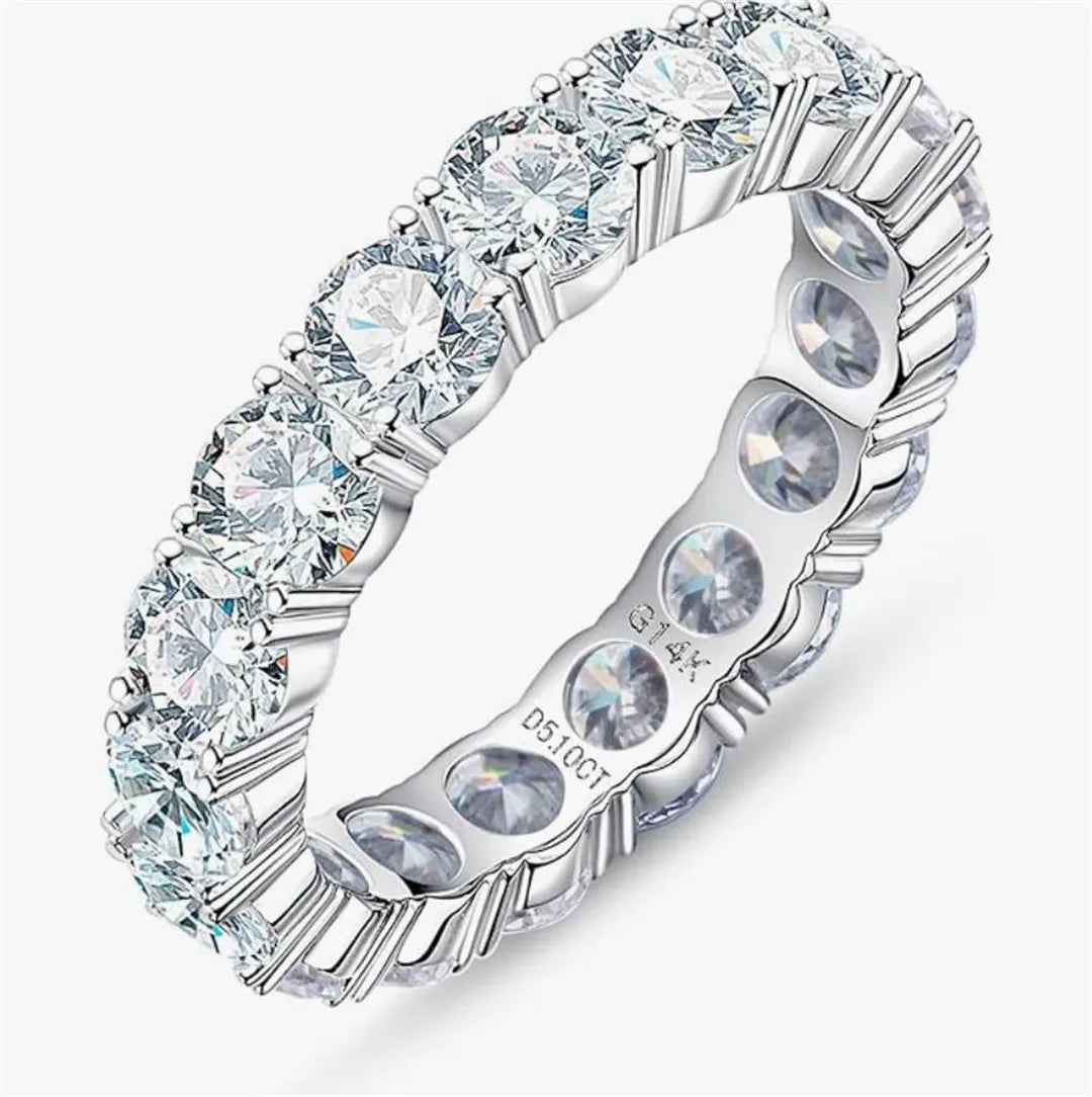 Diamond ring with a white background