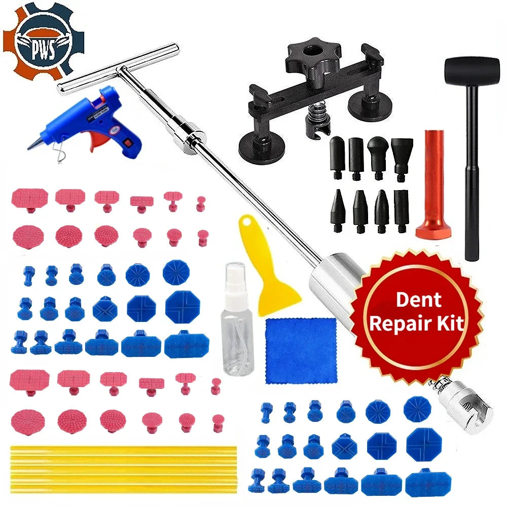 Paintless Car Dent Repair Kit – Glue Gun & Puller Tools