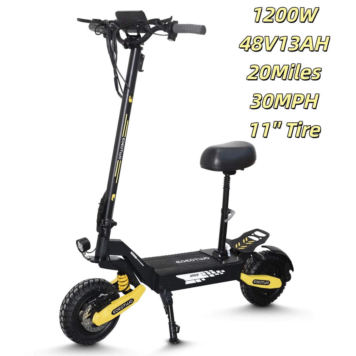 EOEOTWO 1200W Off-Road Electric Scooter 48V