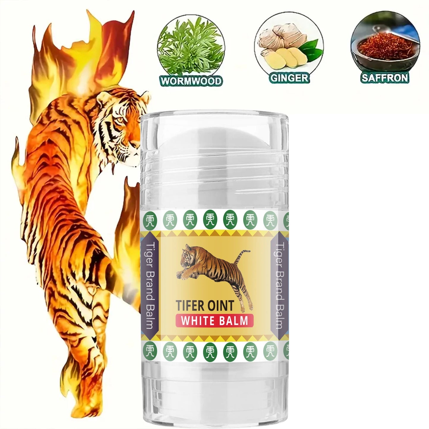 Tiger Body Massage Cream Stick Vitamin E & Olive