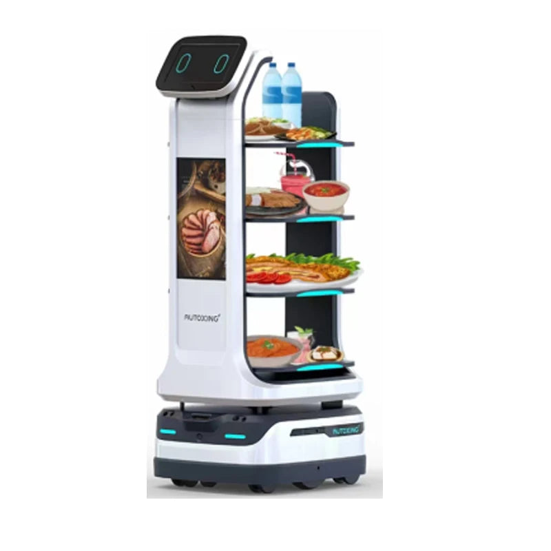 Food Delivery Robot Smart Service Robot Automatic Navigation Restaurant Food Delivery Robots Intelligent Waiter Robot - Teglex