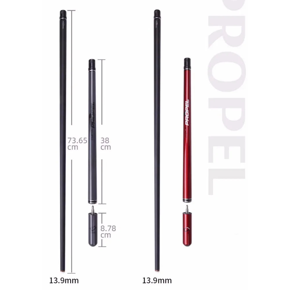 Cuetec Propel Carbon Cynergy Ghost Edition Jump Billiard Cue Stick 13.9mm