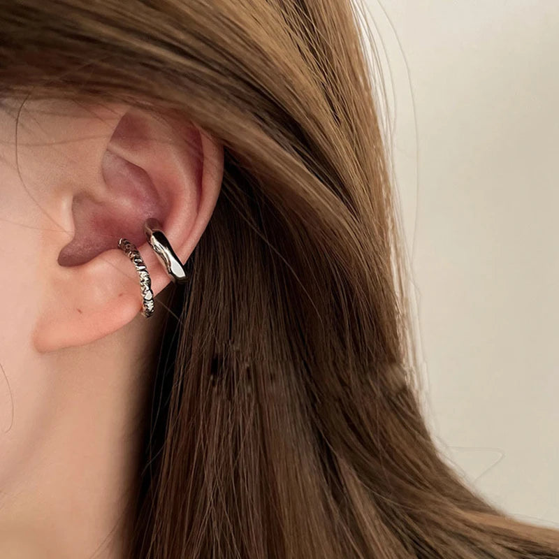 Punk Geometric Ear Cuff Non-Piercing Clip Earrings Women