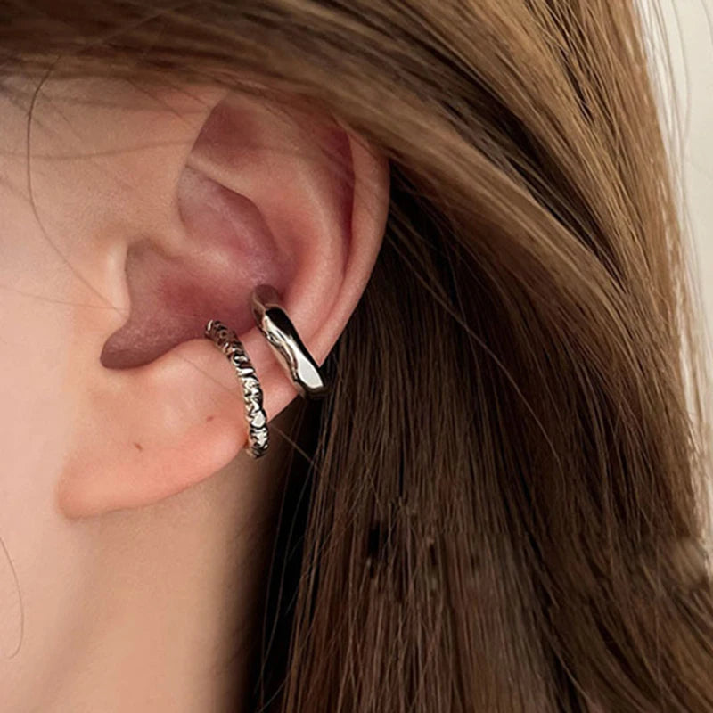 Punk Geometric Ear Cuff Non-Piercing Clip Earrings Women