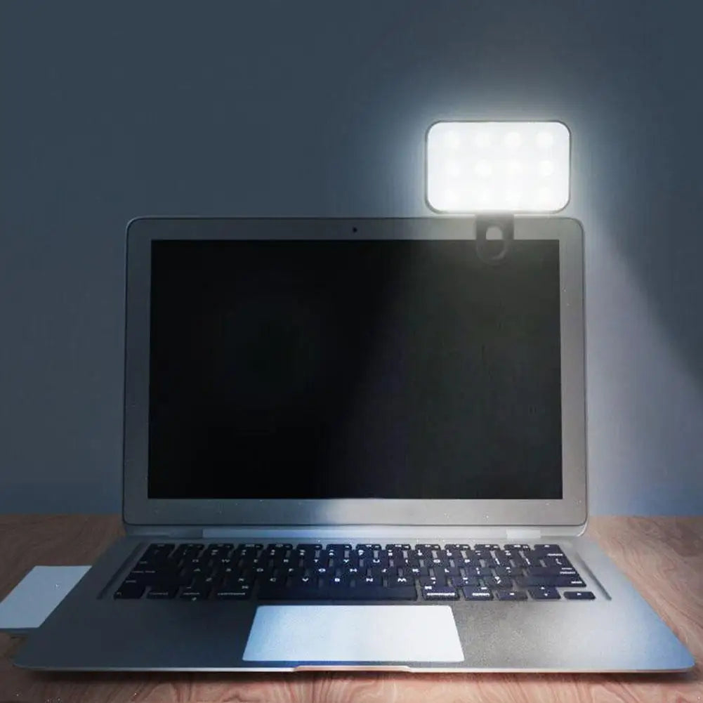 Pocket LED Selfie Ring Light Clip for Phone Laptop Photo