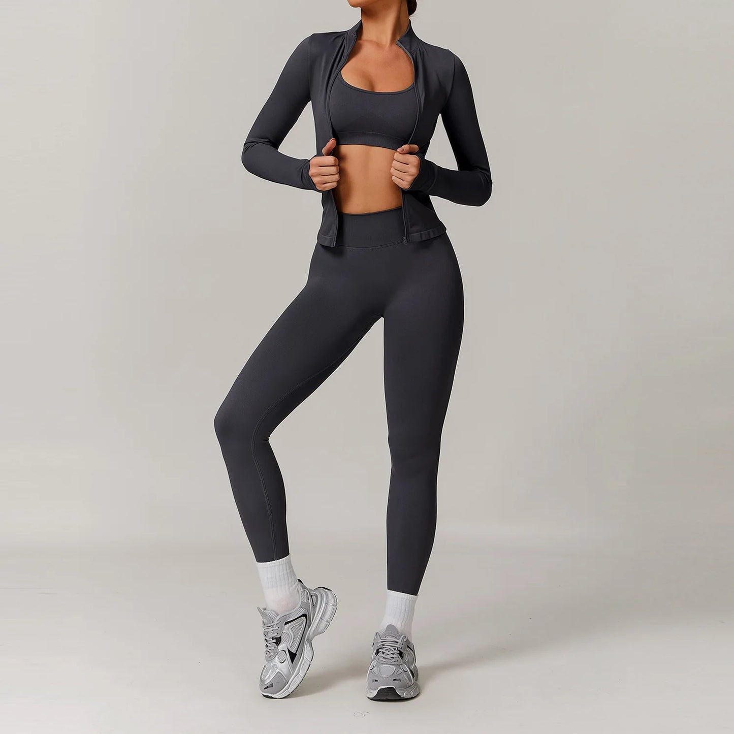 Women's Seamless Yoga Set – 2/3 Piece Gym Suit