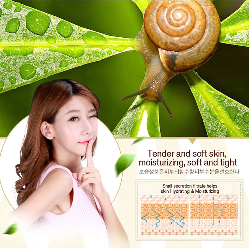 Snail Collagen Face Cream & Eye Serum Anti-Aging