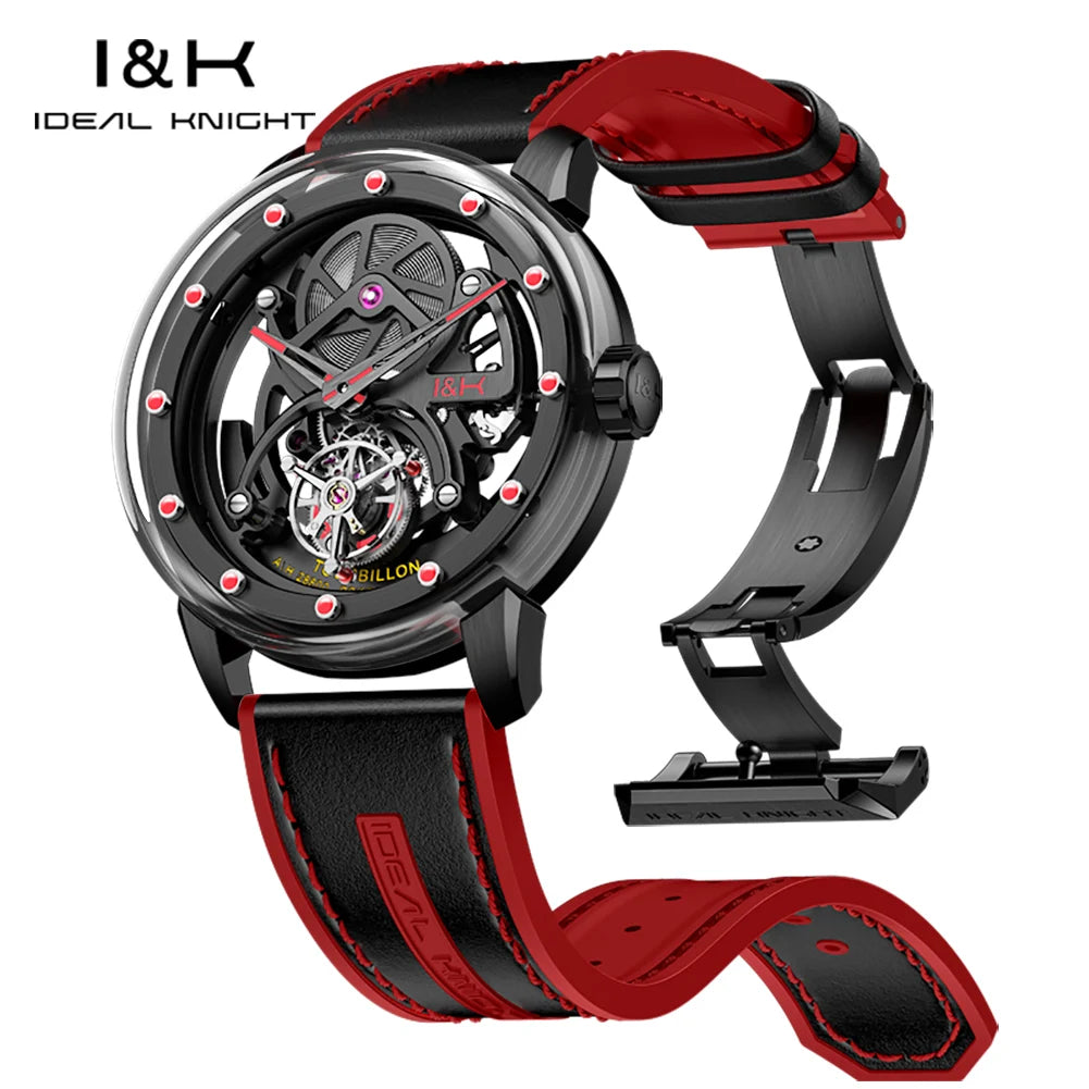 Tourbillon Skeleton Automatic Watch Quality Luminous Casual