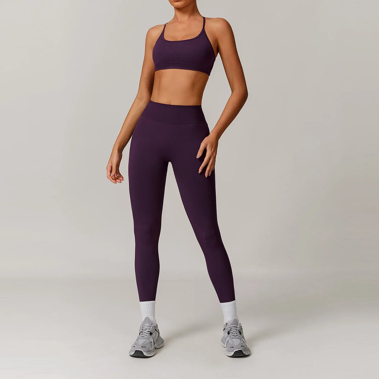 Women's Seamless Yoga Set – 2/3 Piece Gym Suit