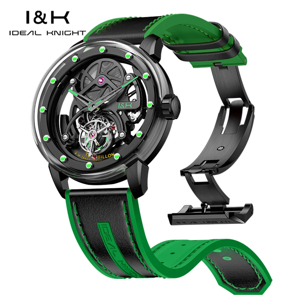 Tourbillon Skeleton Automatic Watch Quality Luminous Casual